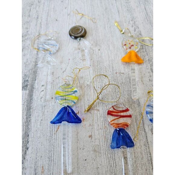 Mini lollipop sucker candy ornament vintage Xmas tree set lot - Picture 3 of 10